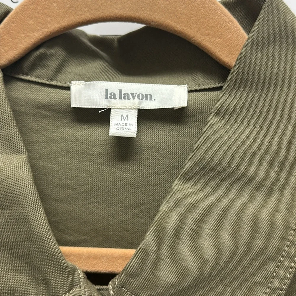 La Lavon Olive Cotton Jacket - Picture 8 of 8